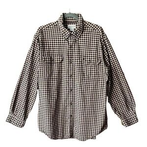 Carhartt checked men’s button up shirt